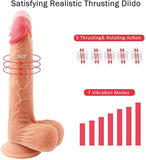 New Arrival Thrusting & Rotating Realistic Dildo (Size: 8.7 Inch)