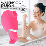 Little Fish Clit sucker Sex Toy Water Proof Rechargeable Tongue Licking Vibrators For women - Pink