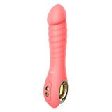 Leten - Fairy Realistic Magnetic Rechargeable Thrusting Vibrator with White Rabbit Massager (Pink)