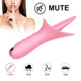 New Arrival 10 Modes Dildo Tongue Vibrator Nipple Massage