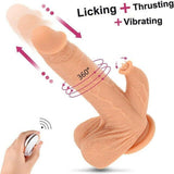 New Arrival 4 IN 1 Clitoral Stimulation Suction Cup Realistic Dildo