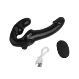 New Arrival 10 Speed Remote Control Vibrating Silicone Strapless Strap-On Dildo